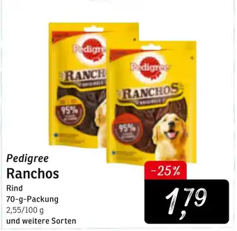 KONSUM Pedigree Ranchos 70g Angebot