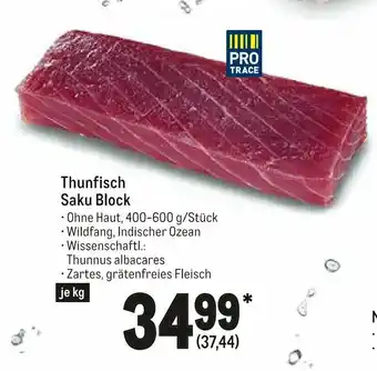 METRO Thunfisch Saku Block Angebot