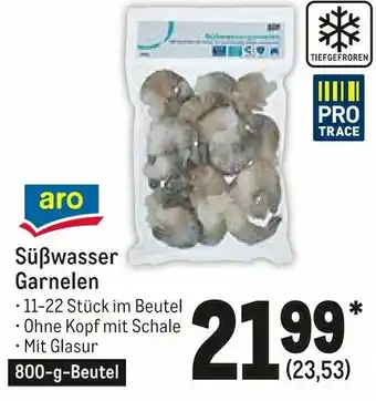 METRO Aro Süßwasser Garnelen 800g Beutel Angebot