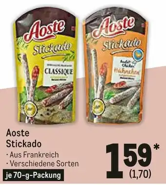 METRO Aoste Stickado 70g Angebot