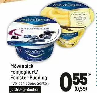 METRO Mövenpick Feinjoghurt/Feinster Pudding 150g Becher Angebot