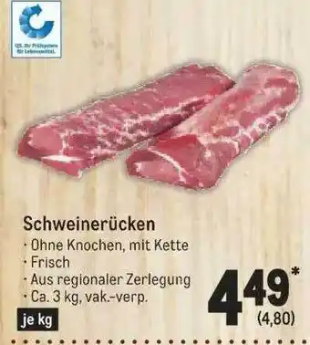 METRO Schweinerücken Angebot