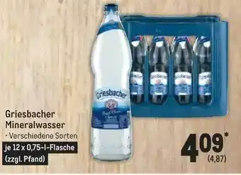 METRO Griesbacher mineralwasser Angebot