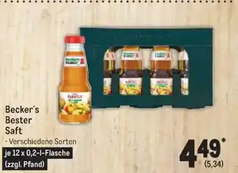 METRO Becker's bester saft Angebot