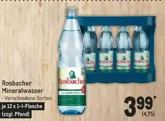 METRO Rosbacher mineralwasser Angebot