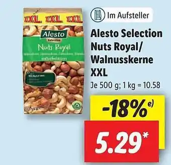 Lidl Alesto selection nuts royal-walnusskerne xxl Angebot