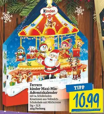 NP Discount Ferrero kinder maxi-mix-adventskalender Angebot