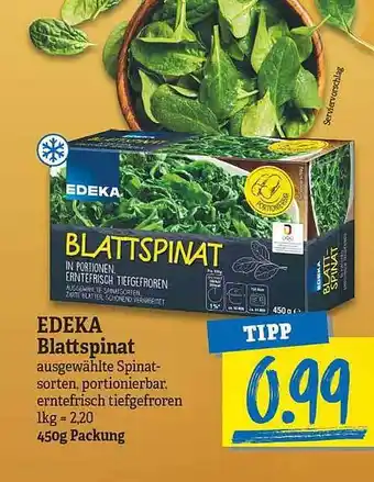 NP Discount Edeka blattspinat Angebot