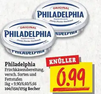 NP Discount Philadelphia frischkäsezubereitung Angebot