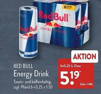 Aldi Nord Red bull energy drink Angebot