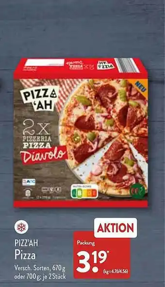 Aldi Nord Pizz'ah pizza Angebot