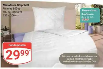 Globus Mikrofaser-steppbett Angebot