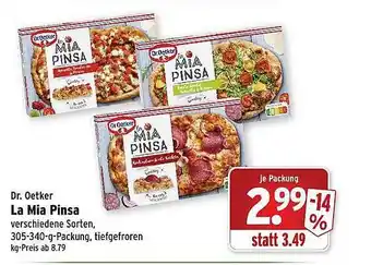 Wasgau Dr oetker la mia pinsa Angebot