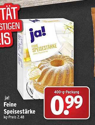 Wasgau Ja! feine speisestärke Angebot