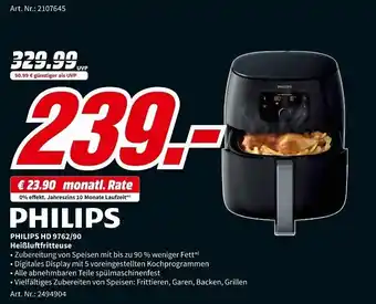 MediaMarkt Philips HeiBluftfritteuse HD 9762/90 Angebot