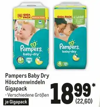 METRO Pampers Baby Dry Höschenwindeln Gigapack Angebot