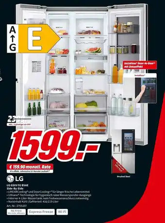 MediaMarkt LG Side-By-Side l GSXV 91 BSAE Angebot