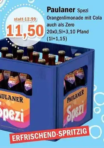 Aktiv Irma Paulaner spezi orangenlimonade mit cola Angebot