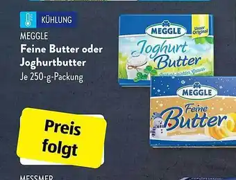 Aldi Süd Meggle feine butter oder joghurtbutter Angebot