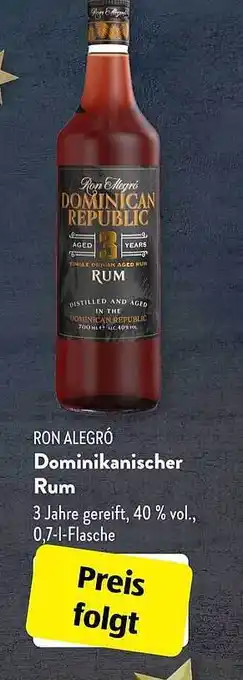 Aldi Süd Ron alegró dominikanischer rum Angebot