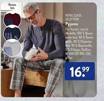 Aldi Süd Royal class selection pyjama Angebot