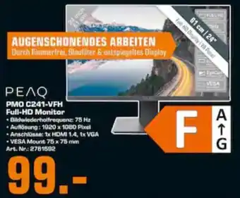 Saturn PEAQ PMO C241-VFH Full HD Monitor Angebot