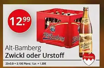 Sagasser Alt-bamberg zwickl oder urstoff Angebot