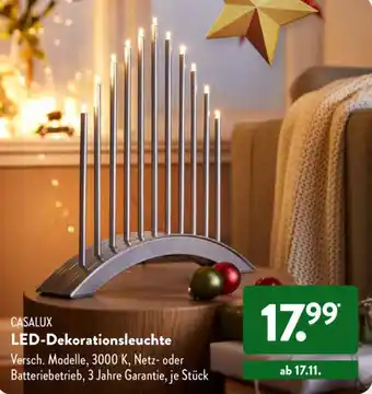 Aldi Süd Casalux LED Dekorationsleuchte Angebot