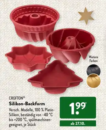 Aldi Süd Crofton Silikon Backform Angebot