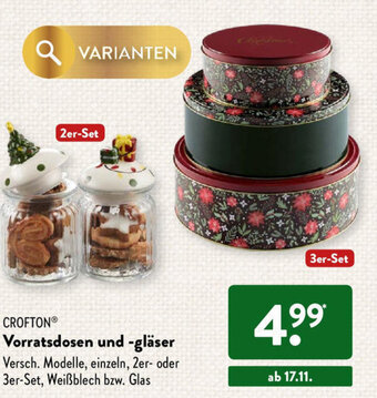 Aldi Süd Crofton Vorratsdosen und gläser Angebot