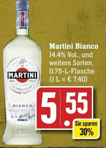 Edeka Neukauf Martini Bianco 0,75 L Flasche Angebot