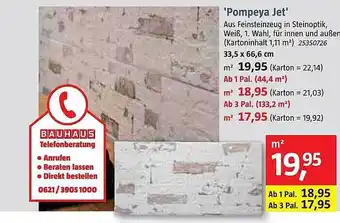 Bauhaus 'pompeya jet' Angebot