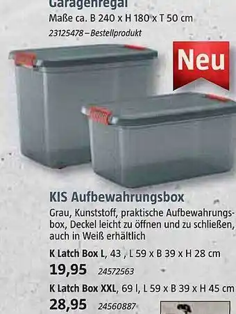 Bauhaus Kis aufbewahrungsbox Angebot