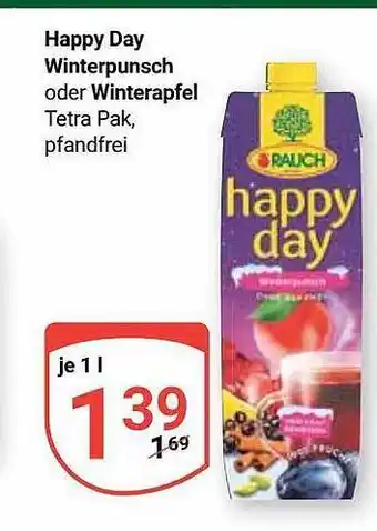 Globus Happy day winterpunsch oder winterapfel Angebot