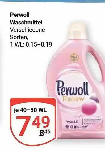 Globus Perwoll waschmittel Angebot