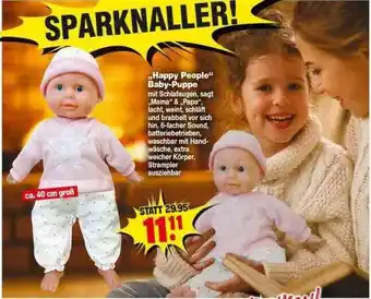 Repo Markt „happy people“ baby-puppe Angebot