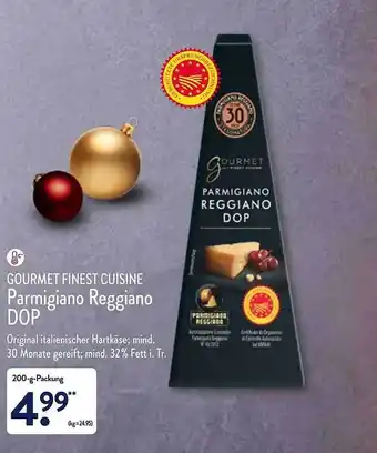 Aldi Nord Gourmet finest cuisine parmigiano reggiano dop Angebot