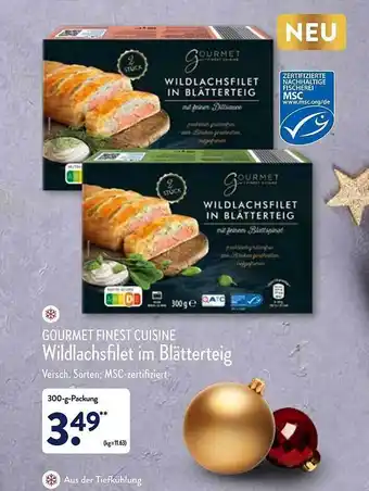 Aldi Nord Gourmet finest cuisine wildlachsfilet im blätterteig Angebot