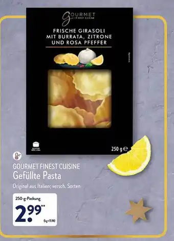 Aldi Nord Gourmet finest cuisine gefüllte pasta Angebot