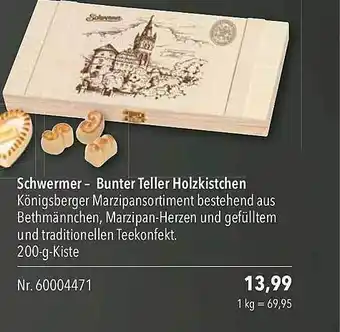 CITTI Markt Schwermer-bunter teller holzkistchen Angebot