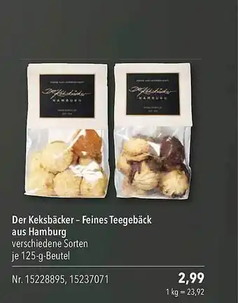 CITTI Markt Der keksbäcker-feines teggebäck aus hamburg Angebot