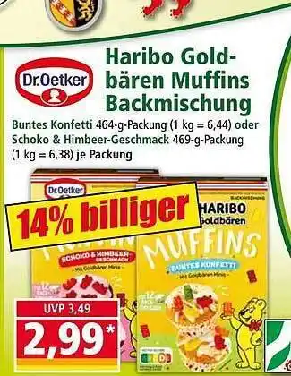 Norma Dr. oetker haribo goldbären muffins backmischung Angebot