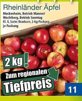 Norma Rheinländer äpfel Angebot