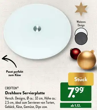 Aldi Süd Crofton Drehbare Servierplatte Angebot