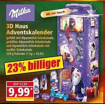 Norma Milka 3d haus adventskalender Angebot