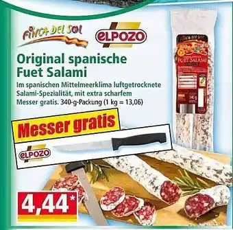 Norma Elpozo original spanische fuet salami Angebot