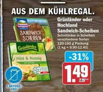 dodenhof Grünländer oder hochland sandwich-scheiben Angebot