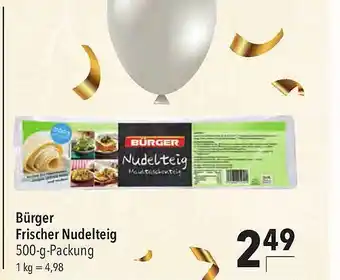 CITTI Markt Bürger frischer nudelteig Angebot