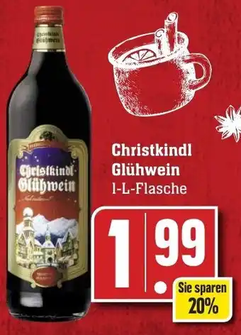 Edeka Neukauf Christkindl Glühwein 1 L Flasche Angebot