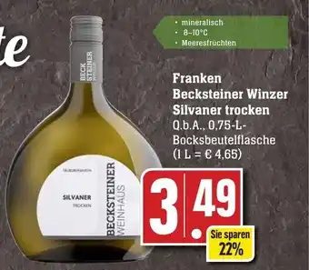 Edeka Neukauf Franken Becksteiner Winzer Silvaner trocken 0,75 L Angebot